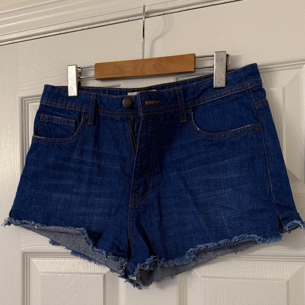 Forever 21 Dark Blue Jean Shorts - Picture 2 of 3